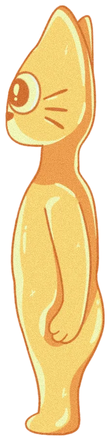 Opposite side view of the CETS ON RWA character